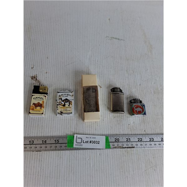 (5) Camel Filter Lighters Up to 3"