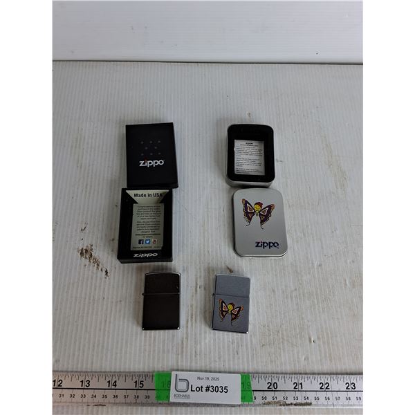 2" Zippo Lighter, 2" Zippo Butterfly Lighter
