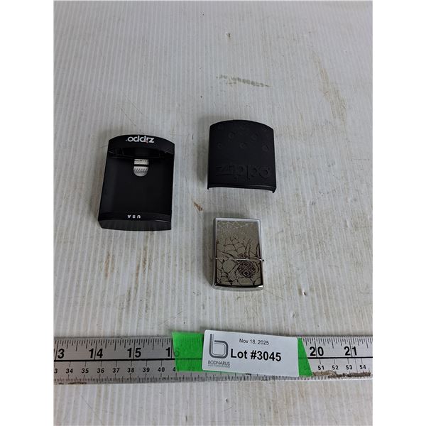 2" Zippo Lighter- Spider Web