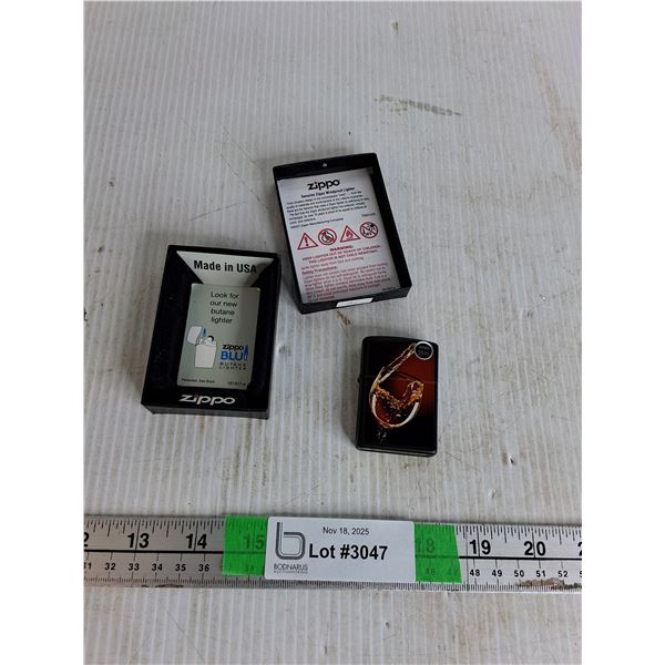 2" Zippo Lighter- Wine Glass