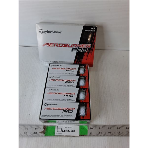 (12) Aeroburner Pro Golf Balls, Appear New