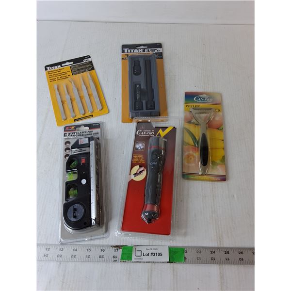 Impact Extension Set, Laser Pro Measuring Tool, Tweezer Set, Misc,