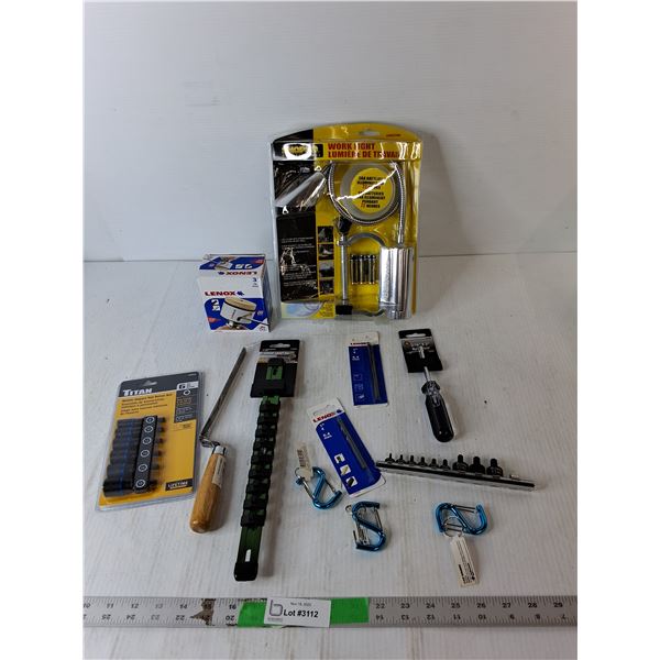 Shop Pro Work Light, Metric Impact Nut Driver Set, Aluminum Socket Rail, Misc.