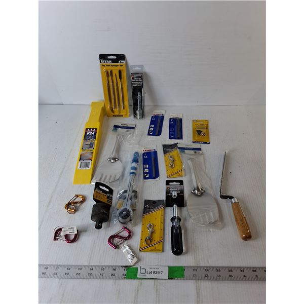 Swivel Head Ratchet, Nut Driver, Socket Adapter, Misc.