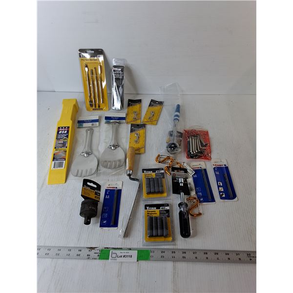 Swivel Head Ratchet, Hex Key Set, Socket Adapter, Misc.