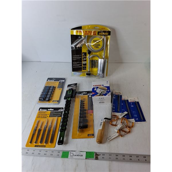 Shop Pro Work Light, Metric Impact Nut Driver Set, Triple Square Bit Set, Misc.