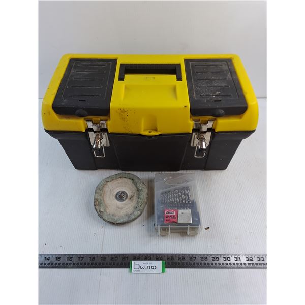 Tool Kit - 19x10x10", Buffer Wheel, Jobmate 21-Piece Drill Set