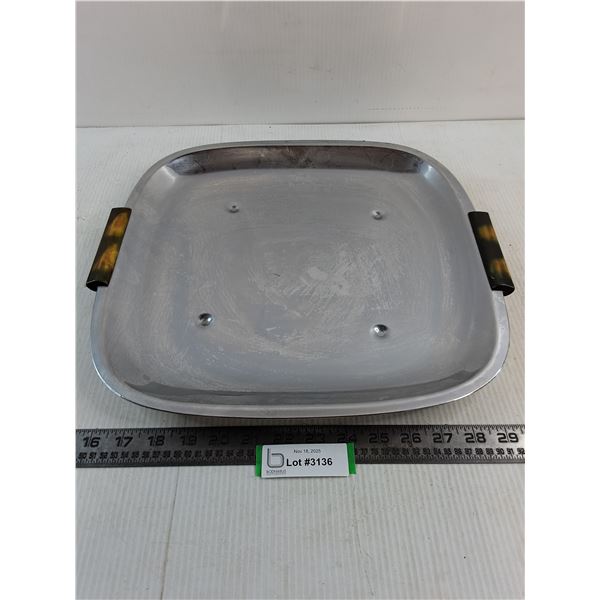 Stainless Steel Serving Platter - 15" x 15"