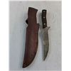 Image 2 : Schrade "Old Timer" Fixed Blade Hunting Knife w/Leather Sheath
