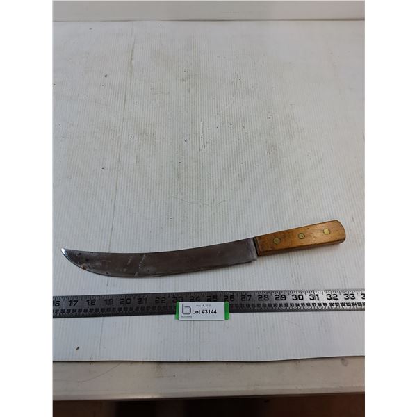 Curved Chef's Knife - 12" Fixed Blade