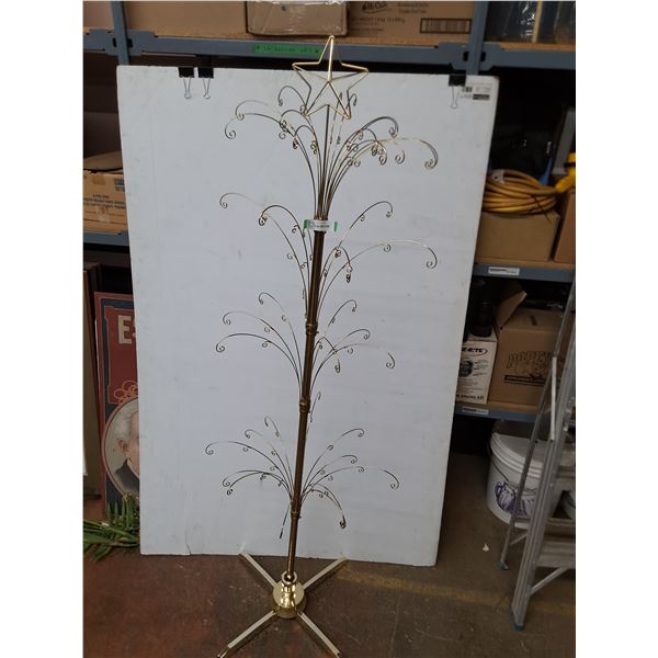 * Metal 'Christmas Themed' Decor Tree - Bottom Loose - 75" High - Pickup Only