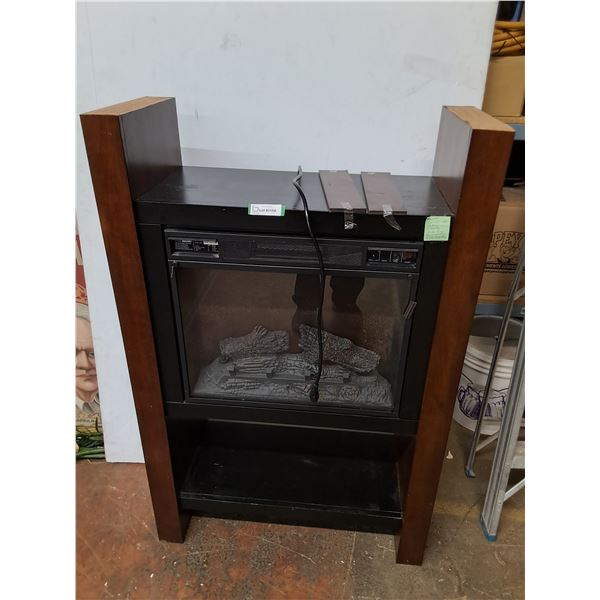 * Electric 'Wood-Framed' Fireplace - See Consignor's Note - 14x33x52" - Pickup Only
