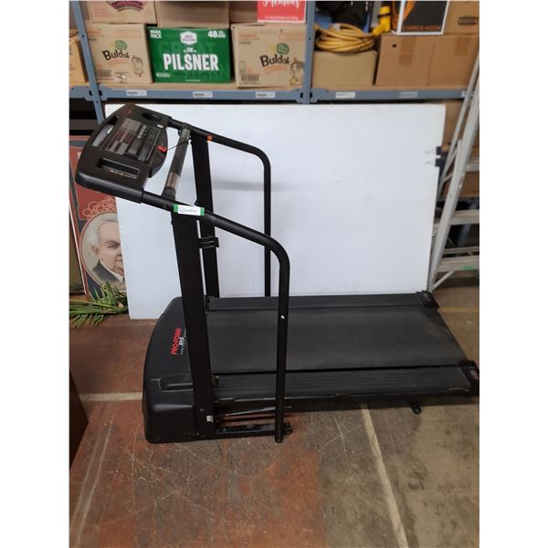 * Pro-Form EKG Electronic Fold-Up Treadmill - Tested - 62x28" Tread x 50" Handle (Open) - PU Only