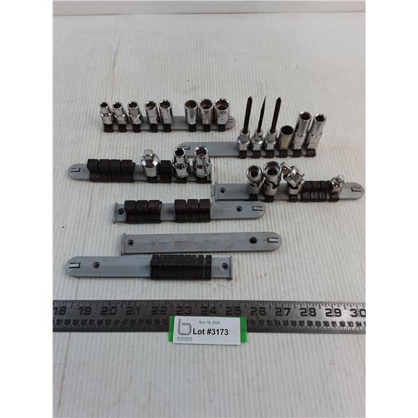 Assorted Sockets w/Holders