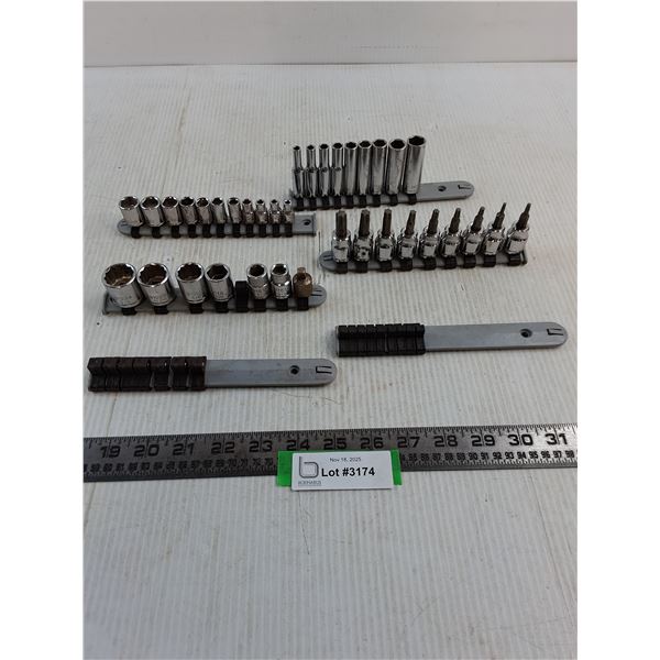 Assorted Sockets w/Holders