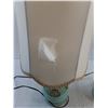Image 3 : Pair of Vintage Table Lamps - Tested - 19" High - 1 Shade Damaged