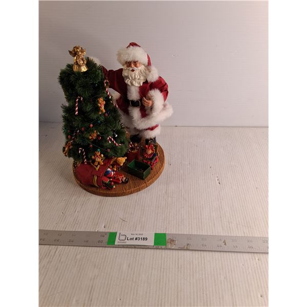 Kirkland Signature Fabric Mache Santa Claus Christmas Decoration