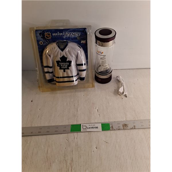 MiniJersery Toronto Maple Leafs, Cool Beverages Hydrogen Water Bottle- Powers On