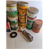 Image 2 : Variety Of Tobacco Tins, Brake Fluid, Gulf Motor Oil, Degreasing Concentrate, Misc-Cannot Ship