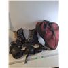 Image 1 : Bauer Roller Skates Size 7 With Knee Pads & Elbow Pads
