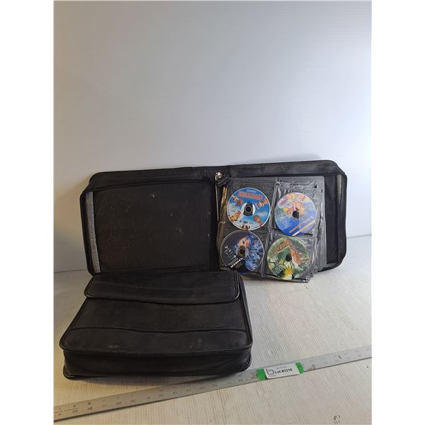 DVD Case With Variours DVDS,  Noteworthy Multipurpose Laptop Ba 15"x12.5"