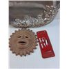 Image 2 : Metal Serving Platter - 20" x 14" & Ceramic Sun Wall Decor, Nail Grooming Kit