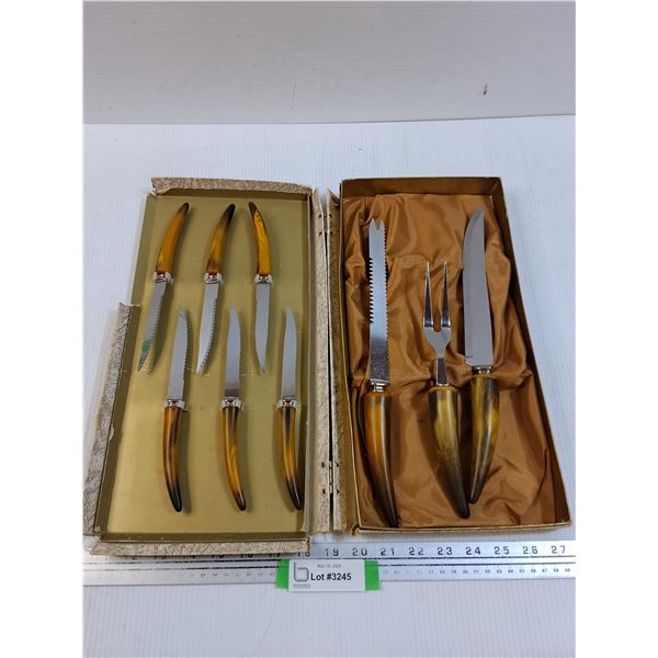 Vintage Sheffield Knife & Carving Set