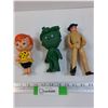 Image 1 : (3) Figurines: Green Giant Jr., Pebbles Flintstone, Tonka Man
