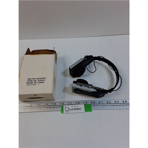 Retro Radio Headset - One Ear Piece Worn