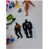 Image 2 : Storage Bucket w/Children's Toys: Star Trek Gordie LaForge, Sonic, Monkey, Lion King, Misc