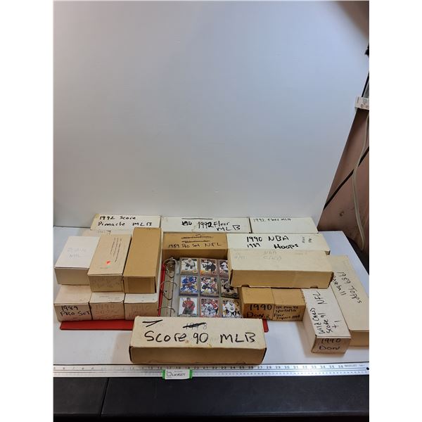 Sports Trading Card Collection 1980-90's, 00's: Hockey, Basketball, Football - CANNOT GUARANTEE AUT