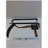 Image 1 : Hand Sythe, Horse Brush, (2) Metal Rod Leads - Preferred Pick-Up