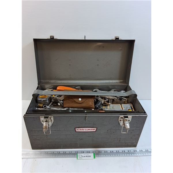 Craftsman Tool Box w/Contents - CANNOT SHIP - 18" x 10" x 9"