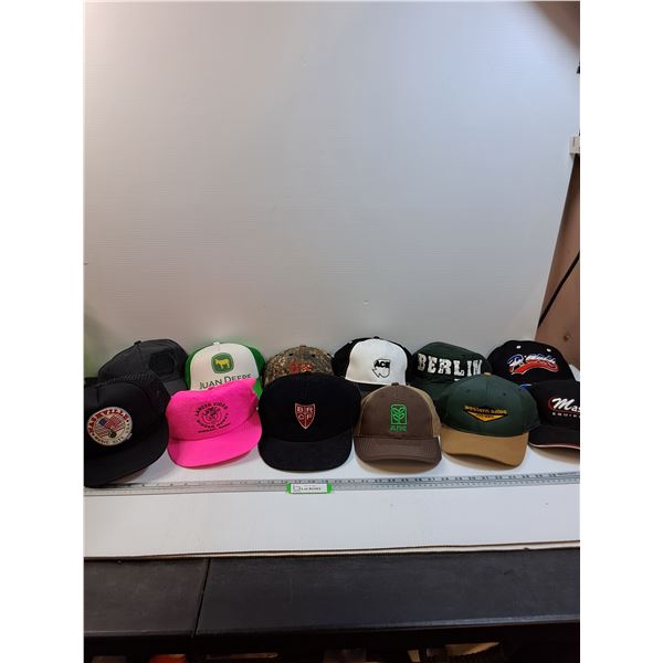 (12) Baseball Hats - Various