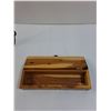 Image 3 : Brass Fireplace Stoker - 18" Long & Wooden Jewelery Box (Small)