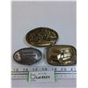 Image 1 : (3) Belt Buckles - Width: 4" x 3.5" x 3"