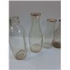 Image 2 : (9) Vintage Glass Jars: Milk & Whiskey - Some Wear - PICK UP