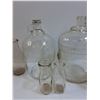 Image 4 : (9) Vintage Glass Jars: Milk & Whiskey - Some Wear - PICK UP