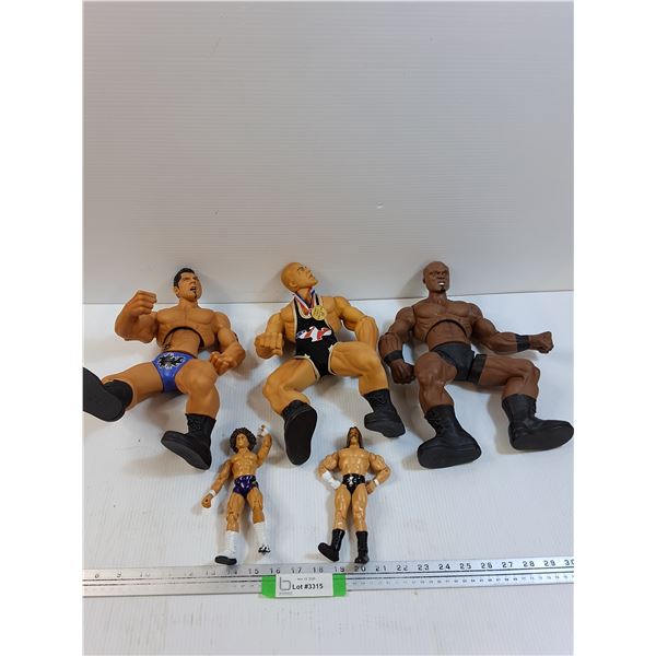 (5) WWE Wrestler Figurines