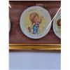 Image 3 : Mother's Day Plate Collection in Frame - 1980's - 27" x 9"