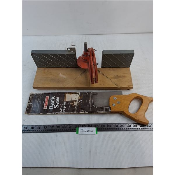 Motomaster Back Saw & Cutting Guide