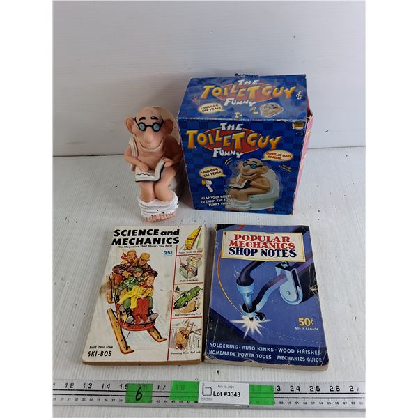 .The Funny Toilet Guy AA Battery Powered Toy - As Is, Popular Mechanics & Science & Mechanics Books