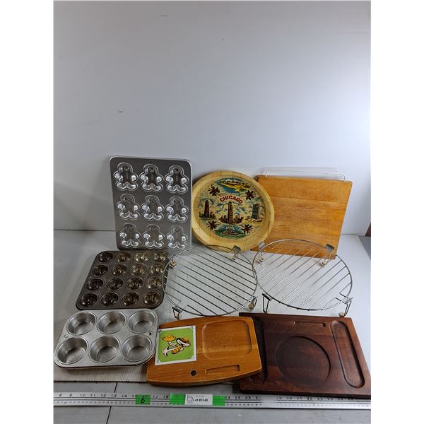 Cupcake Baking Trays, Cutting & Serving Boards, Chicago Serving Plate, Misc