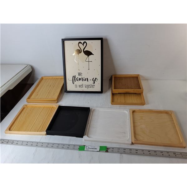 Blank Wooden Trays/Plaques, Home Decor Sign 13.75" x 10.5"