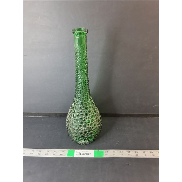 Green Glass Vase 15.25", Pickup Preferred