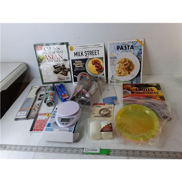 Cookbooks, Unscented Candles, Driftwood, Misc.