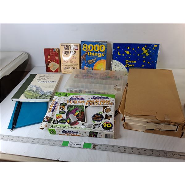 Legal Paper, Glow in the Dark Stars,  Books- Landscapes, Card Games, Misc.