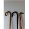 Image 3 : (3) Wooden Canes Up to 34.25" - PICK UP