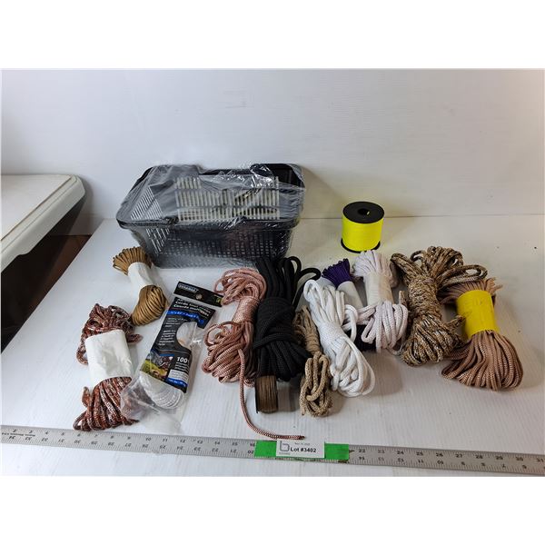 Miscellaneous Ropes & Plastic Basket
