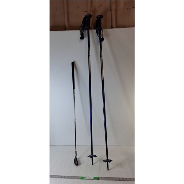 *(2) Ski Poles 52.5" & Golf Club 36", Cannot Ship